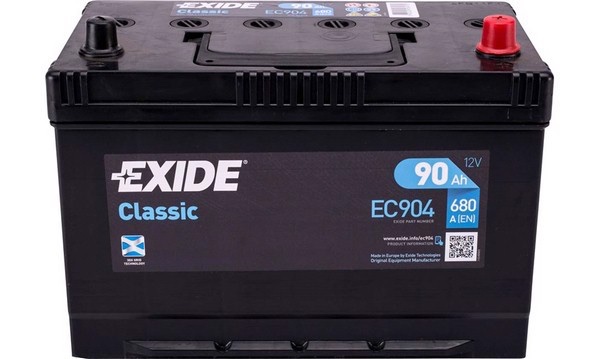 Аккумулятор Exide EC904 12V 90AH 680A ETN 0(R+) Korean B1, Exide
